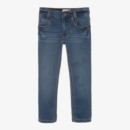 Timberland-Jean slim bleu en jersey garçon | Childrensalon Outlet
