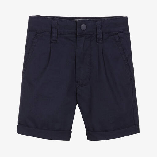 Timberland-شورت تشينو قطن تويل لون كحلي للأولاد | Childrensalon Outlet