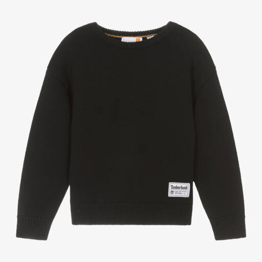 Timberland-Boys Charcoal Knit Jumper | Childrensalon Outlet