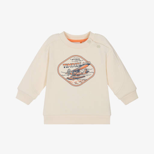 Timberland-Boys Creamy Cotton Aviation Pullover | Childrensalon Outlet
