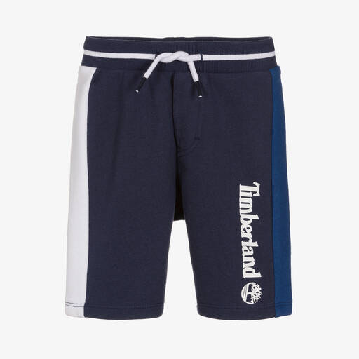 Timberland-Boys Dark Blue Cotton Shorts | Childrensalon Outlet