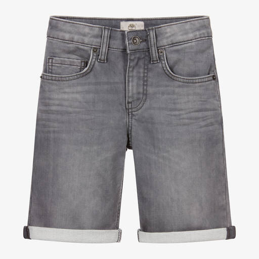 Timberland-Boys Grey Denim Shorts | Childrensalon Outlet