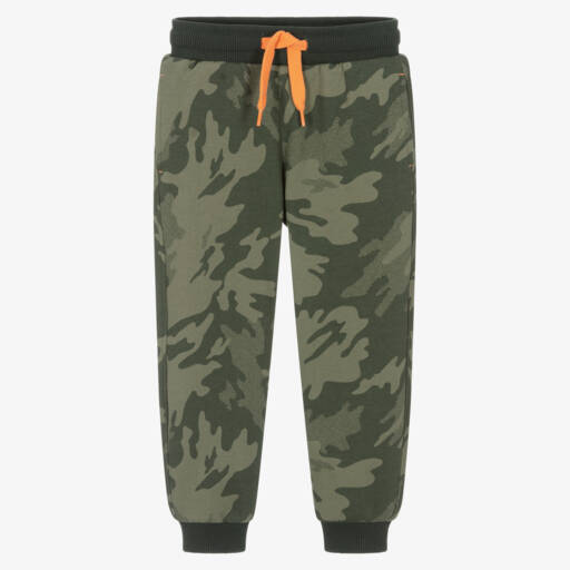Timberland-Хаки камуфляжные мягкие хлопковые джоггеры для мальчиков | Childrensalon Outlet