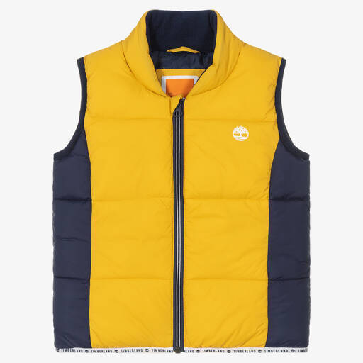 Timberland-Boys Logo Puffer Gilet | Childrensalon Outlet