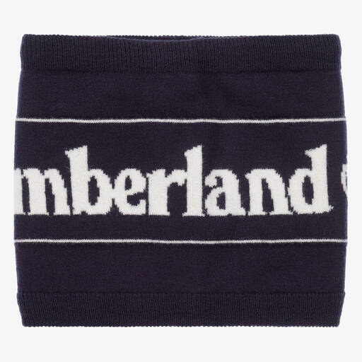 Timberland-Boys Navy Blue Knitted Snood | Childrensalon Outlet