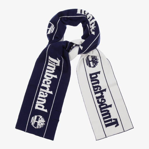 Timberland-Boys Navy Blue Logo Scarf | Childrensalon Outlet
