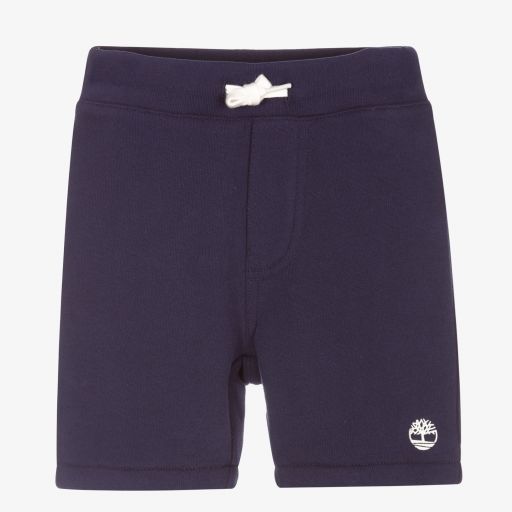 Timberland-Boys Navy Blue Logo Shorts | Childrensalon Outlet