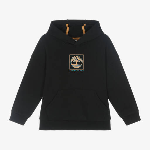 Timberland-Boys Organic Cotton Black Sweatshirt | Childrensalon Outlet