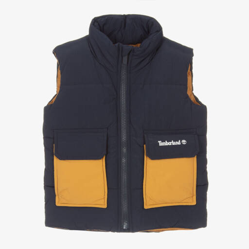 Timberland-جيليه بافر لون كحلي للأولاد | Childrensalon Outlet
