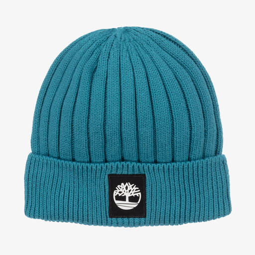 Timberland-Голубая трикотажная шапка-бини | Childrensalon Outlet