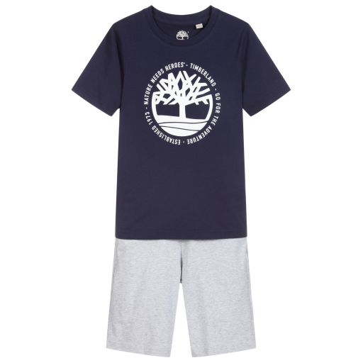 Timberland-Kurzer Pyjama aus Biobaumwolle  | Childrensalon Outlet