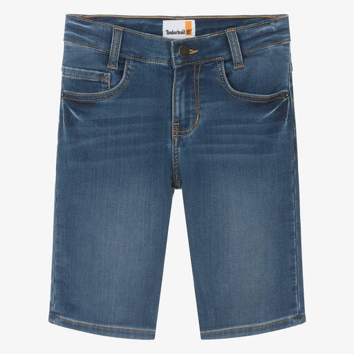 Timberland-شورت قطن جيرسي لون أزرق داكن للمراهقين | Childrensalon Outlet