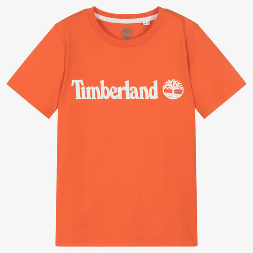 Timberland-T-shirt orange ado garçon | Childrensalon Outlet