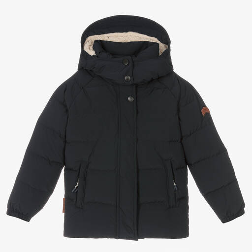 Töastie-Blue Down Padded Puffer Coat | Childrensalon Outlet