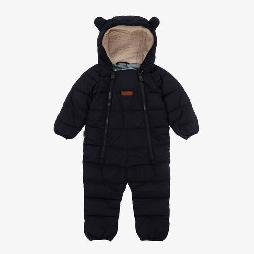 Töastie-Navy Blue Padded Snowsuit | Childrensalon Outlet