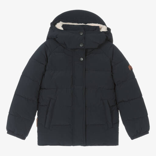 Töastie-Navy Blue Puffer Coat | Childrensalon Outlet