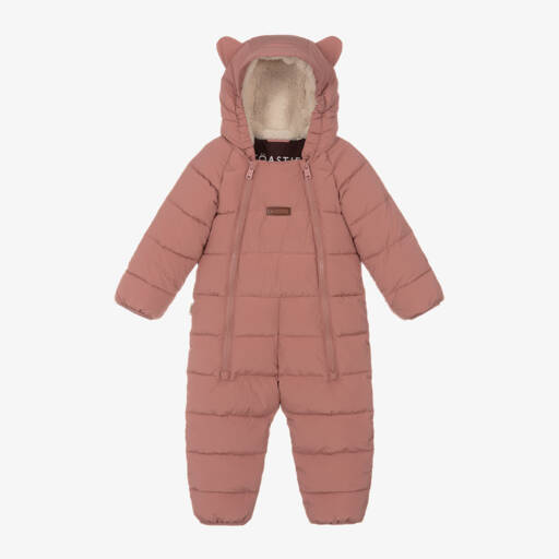 Töastie-Pink Padded Snowsuit | Childrensalon Outlet