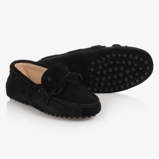 Boys Black Formal Moccasin KD0381