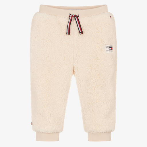 Tommy Hilfiger-Bas de jogging ivoire peau lainée Bébé | Childrensalon Outlet