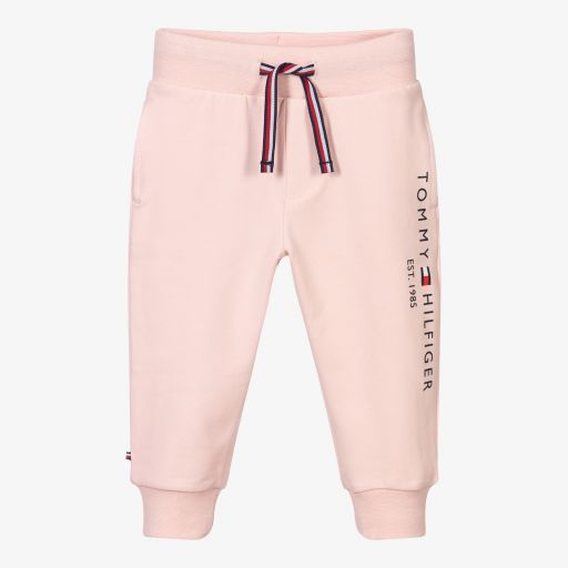 Tommy Hilfiger-Jogging rose en coton Bébé fille | Childrensalon Outlet