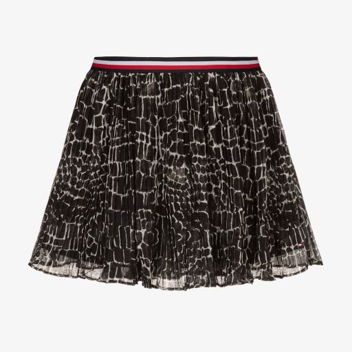 Tommy Hilfiger-Черная юбка с животным принтом | Childrensalon Outlet