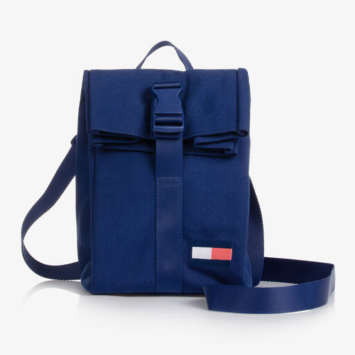 Tommy Hilfiger-Flaggen-Canvas-Kühltasche Blau 23cm | Childrensalon Outlet