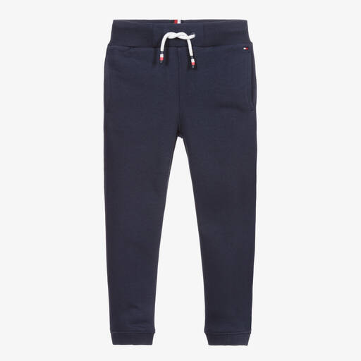 Tommy Hilfiger-Blue Organic Cotton Joggers | Childrensalon Outlet