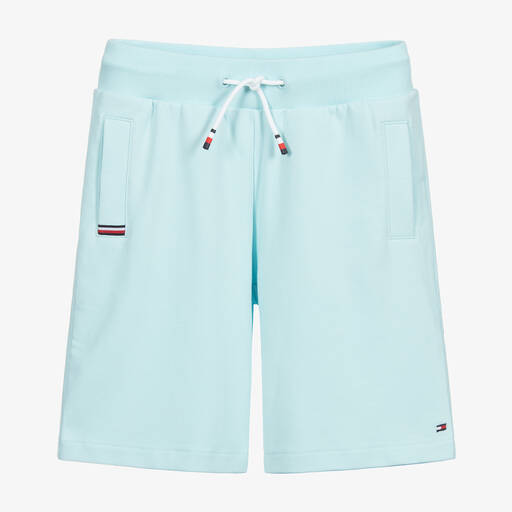 Tommy Hilfiger-Blue Organic Cotton Shorts | Childrensalon Outlet