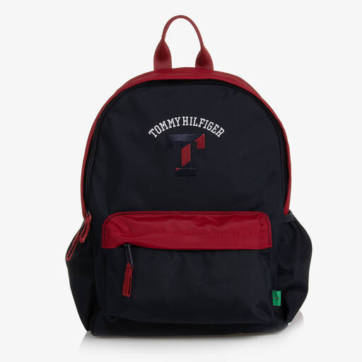 Tommy Hilfiger-Blue & Red Backpack (35cm) | Childrensalon Outlet