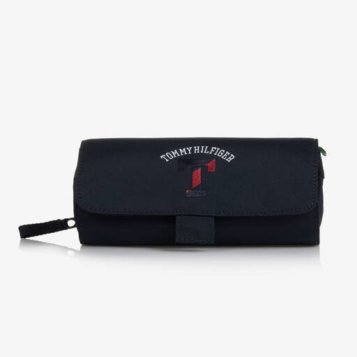 Tommy Hilfiger-Blue Varsity Pencil Case (20cm) | Childrensalon Outlet