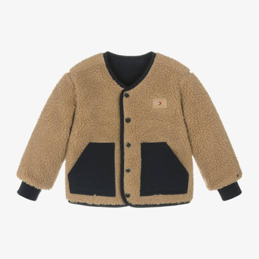 Tommy Hilfiger-Boys Dual-Colour Reversible Fleece Jacket | Childrensalon Outlet