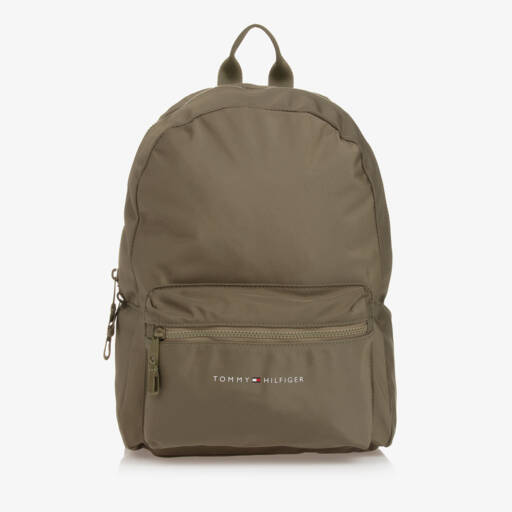 Tommy Hilfiger-Зеленый рюкзак хаки из канваса (37см) | Childrensalon Outlet