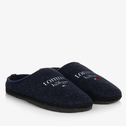 Tommy Hilfiger-Navyblaue Hausschuhe für Jungen | Childrensalon Outlet