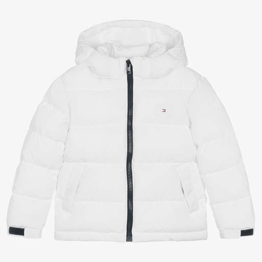 Tommy Hilfiger-Белый пуховик для мальчиков | Childrensalon Outlet