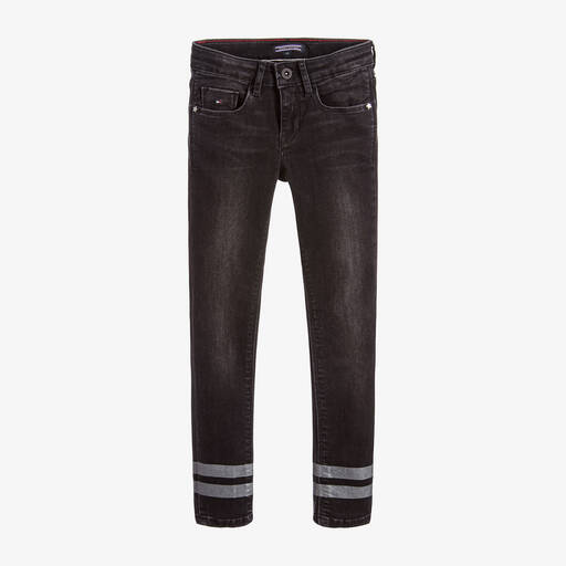 Tommy Hilfiger-Girls Black Skinny Fit Jeans | Childrensalon Outlet