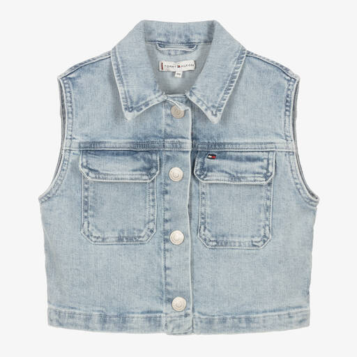 Tommy Hilfiger-Голубая джинсовая безрукавка | Childrensalon Outlet