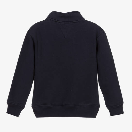 Tommy Hilfiger-Girls Blue Organic Cotton Top | Childrensalon Outlet