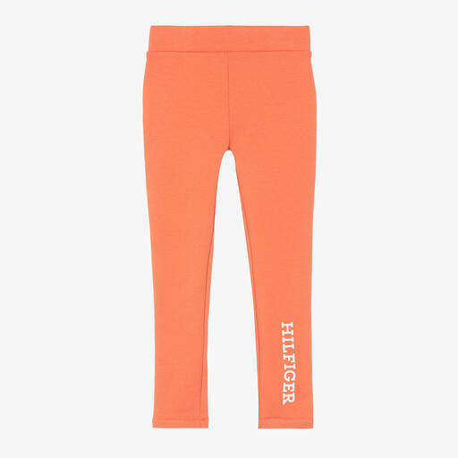 Tommy Hilfiger-Korallenrosa Baumwoll-Leggings | Childrensalon Outlet