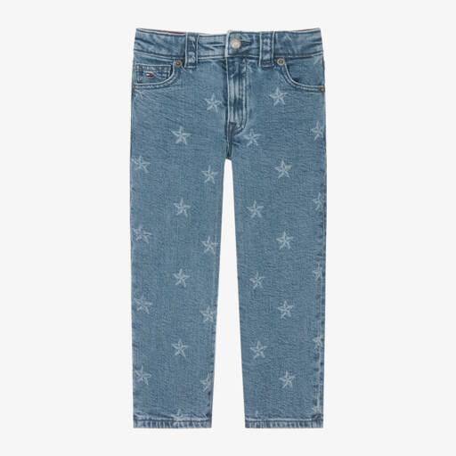 Tommy Hilfiger-Girls Denim Jeans with Star Pattern | Childrensalon Outlet
