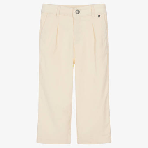 Tommy Hilfiger-Girls Ivory Corduroy Jeans | Childrensalon Outlet