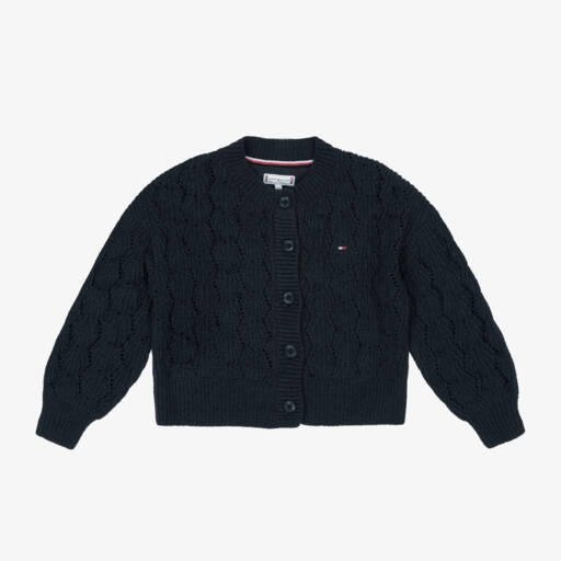 Tommy Hilfiger-Girls Midnight Chenille Sweater | Childrensalon Outlet
