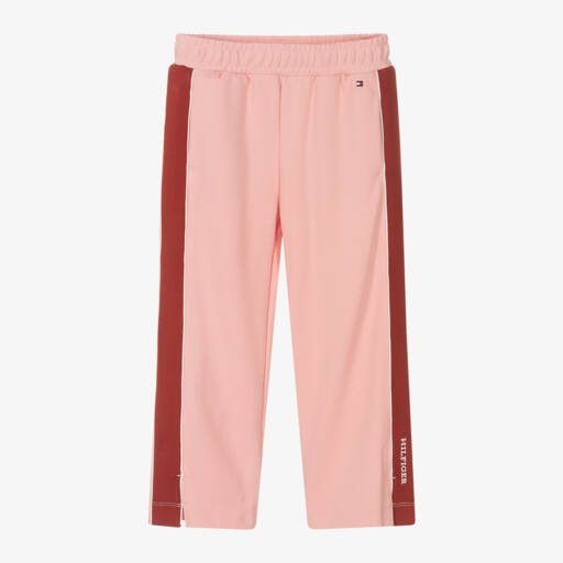 Tommy Hilfiger-Girls Pale Pink Viscose Trousers | Childrensalon Outlet