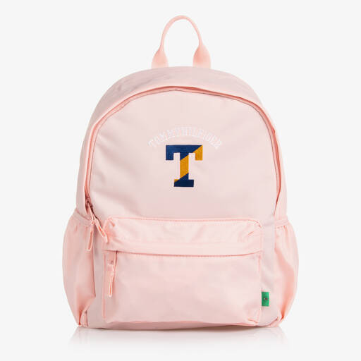 Tommy Hilfiger-Girls Pink Backpack (35cm) | Childrensalon Outlet