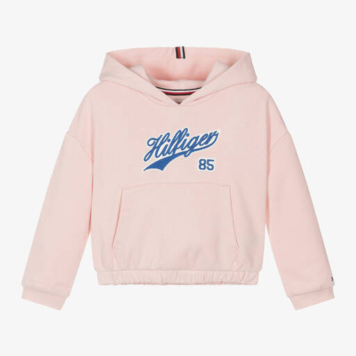 Tommy Hilfiger-Розовая хлопковая худи для девочек | Childrensalon Outlet