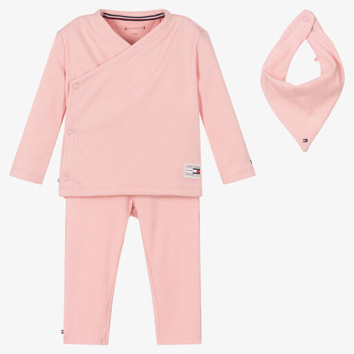 Tommy Hilfiger-Girls Pink Leggings Gift Set | Childrensalon Outlet