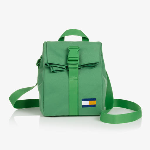 Tommy Hilfiger-Зеленая парусиновая сумка для ланча с флажком (23см) | Childrensalon Outlet