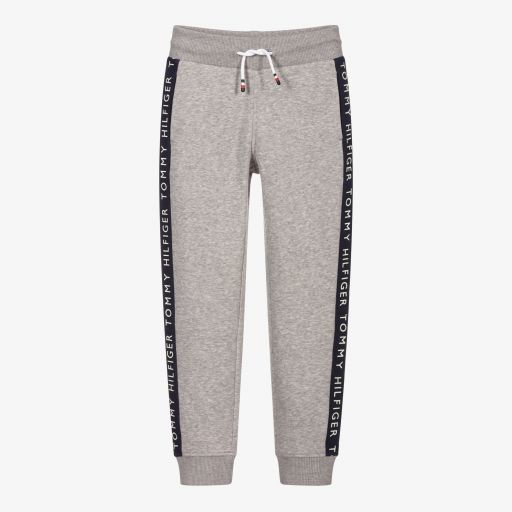 Tommy Hilfiger-Grey Organic Cotton Joggers | Childrensalon Outlet