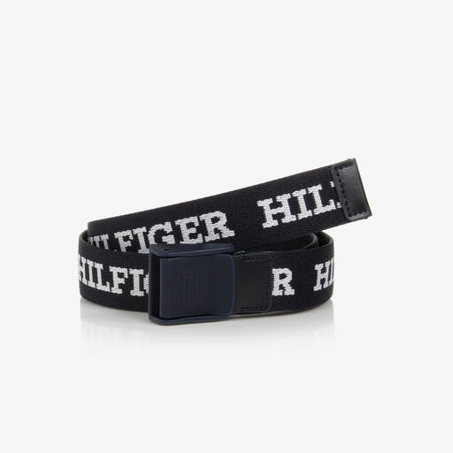 Tommy Hilfiger-حزام كانفاس لون كحلي  | Childrensalon Outlet