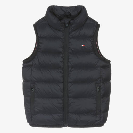 Tommy Hilfiger-Navy Blue Down Padded Gilet | Childrensalon Outlet