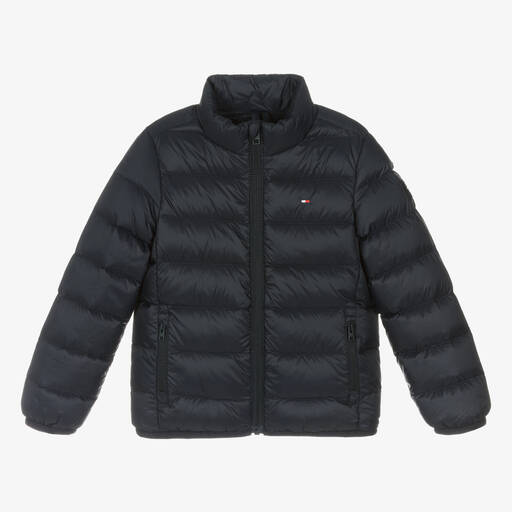 Tommy Hilfiger-Navy Blue Down Padded Jacket | Childrensalon Outlet